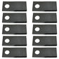 Qty 10: Right Hand Disc Mower Blade Fits Rhino Replaces 00787166