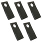 Qty 5: Right Hand Disc Mower Blade Fits Rhino Replaces 00787166