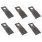 Qty 6: RH Disc Mower Blade Fits Kuhn Replaces 56451300