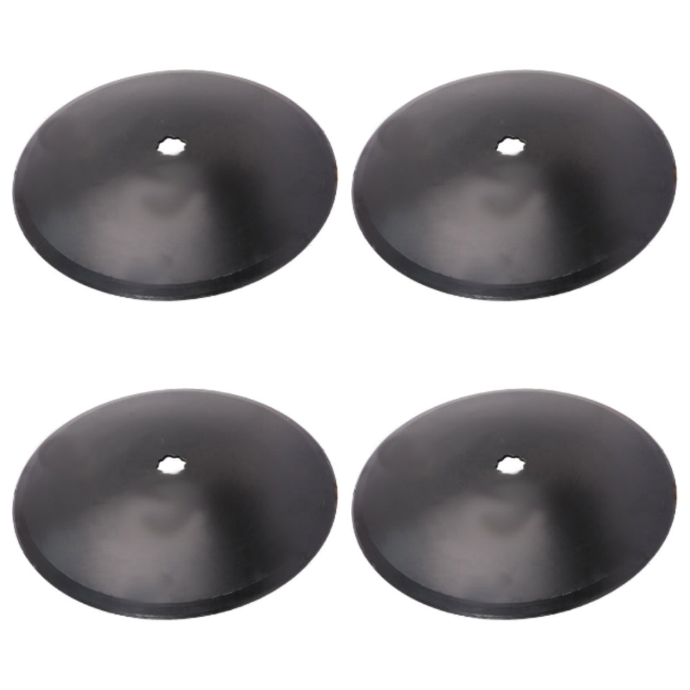 4 Pack Disc Harrow Blade 18" Plain Fits 1" x 1 1/8" Axle Fits Many Brands
