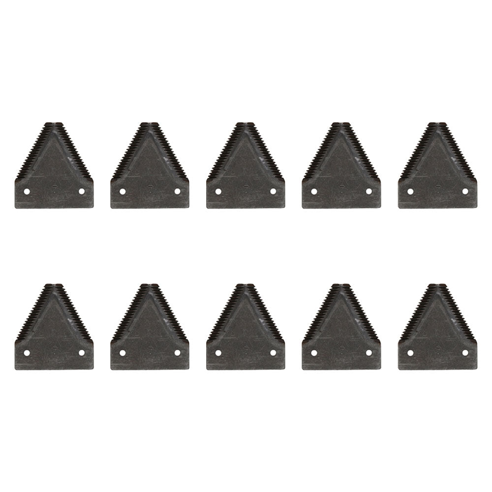 Qty 10: Sickle Sections Fits Case/International Harvester Replaces 491-S621BT