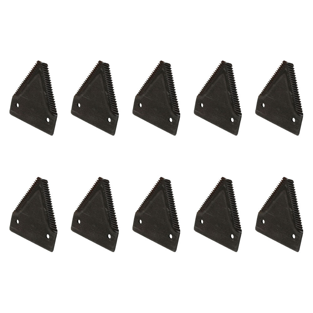Qty 10: Sickle Sections Fits Case/International Harvester Replaces 491-S621BT