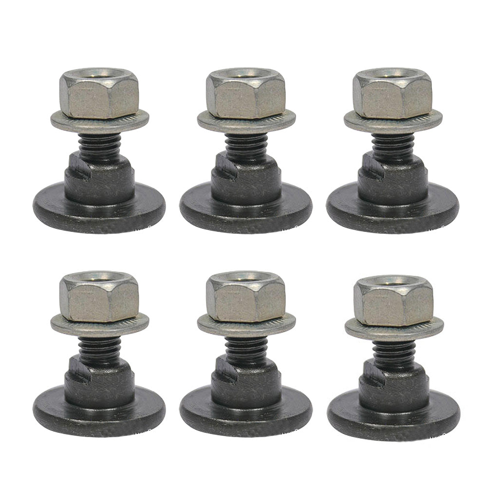 Qty. 6: Disc Mower Blade Bolt Kit
 Fits John Deere Replaces 76N927