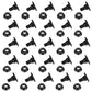 Qty 25: Mower Blade Bolt with Nut Fits Vicon Replaces 305.77.200 (nut)