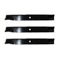 Set Of 3 09081200 03253900 Blades For 92-159 Gravely 60" Promaster 260