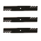 3 Pack Mulch Blade Fits Kubota K5617-34330 54" ZG2354 54"