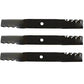 396-771 Three Mower Blades Fits John Deere X465 62C 62D Deck