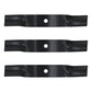 Set of 3 16 5/8" x .715" Mower Blades Fits Kubota ZG2048 K5182-71840
