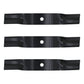 3PK Blades Fits Kubota fits Kommander 48" ZG123 ZG124 K5617-97530 K5575-97530