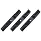 Set of 3 16 5/8" x .715" Mower Blades Fits Kubota ZG2048 K5182-71840