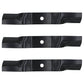 Set of 3 16 5/8" x .715" Mower Blades Fits Kubota ZG2048 K5182-71840