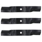 3PK Blades Fits Kubota fits Kommander 48" ZG123 ZG124 K5617-97530 K5575-97530