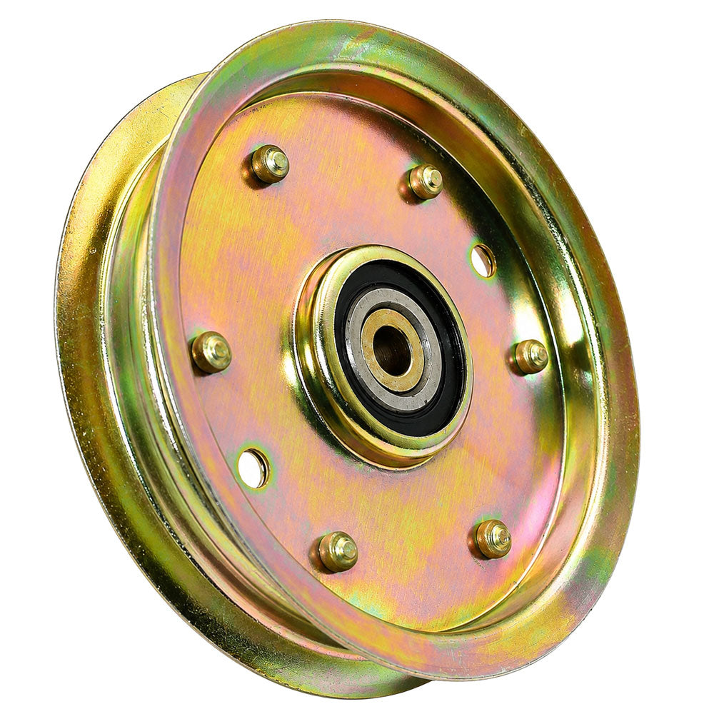 756-04129C New Zinc Flat Idler Pulley Fits Craftsman LT1000 Fits Cub Cadet