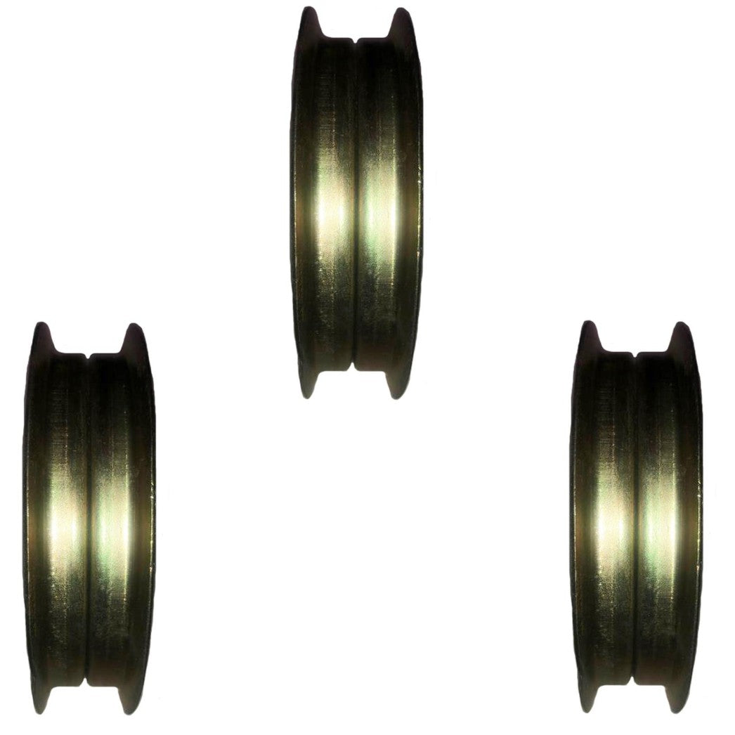 Set of (3) Flat Idler Pulleys Fits Cub Cadet LT1040 LTX1040 LTX1042 LTX1050