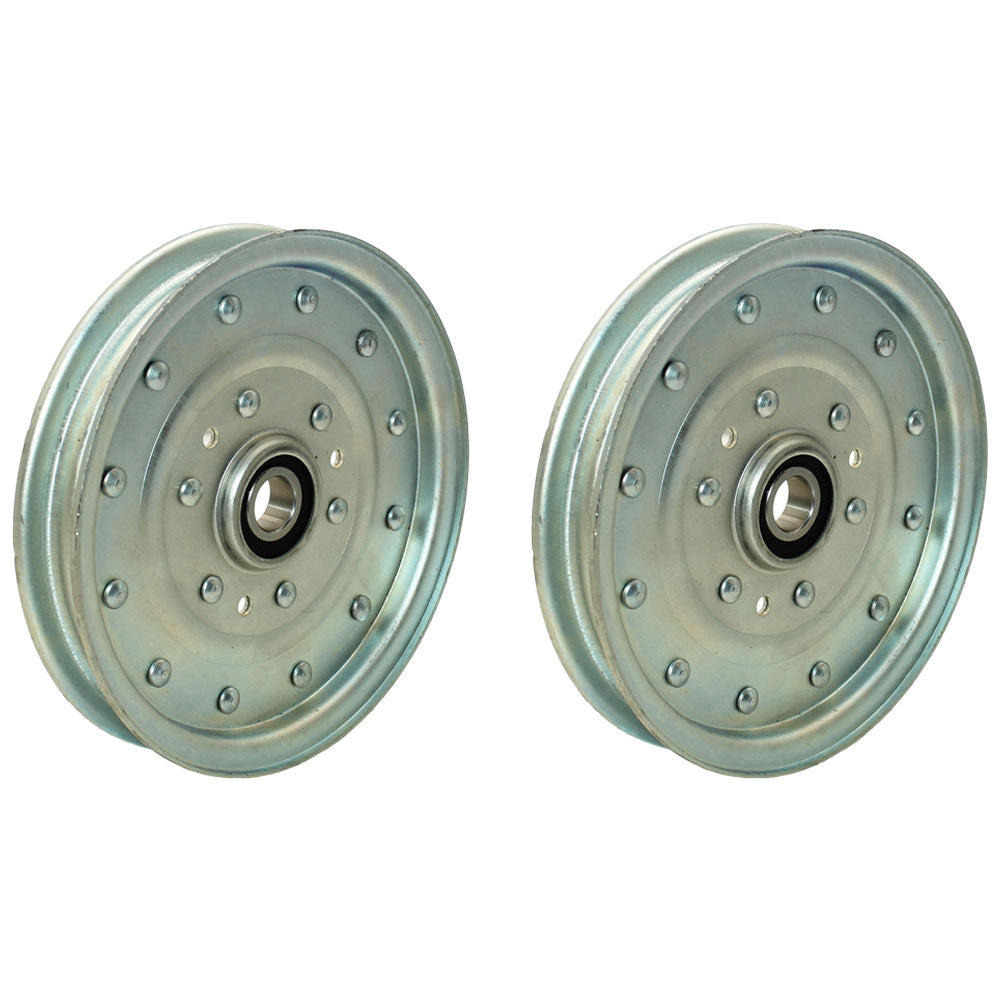 2 Pack Flat Idler Pulley Fits Exmark Lazer Z Fits Toro Master 1-633109 52 60 72"