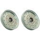 2 Pack Flat Idler Pulley Fits Exmark Lazer Z Fits Toro Master 1-633109 52 60 72"