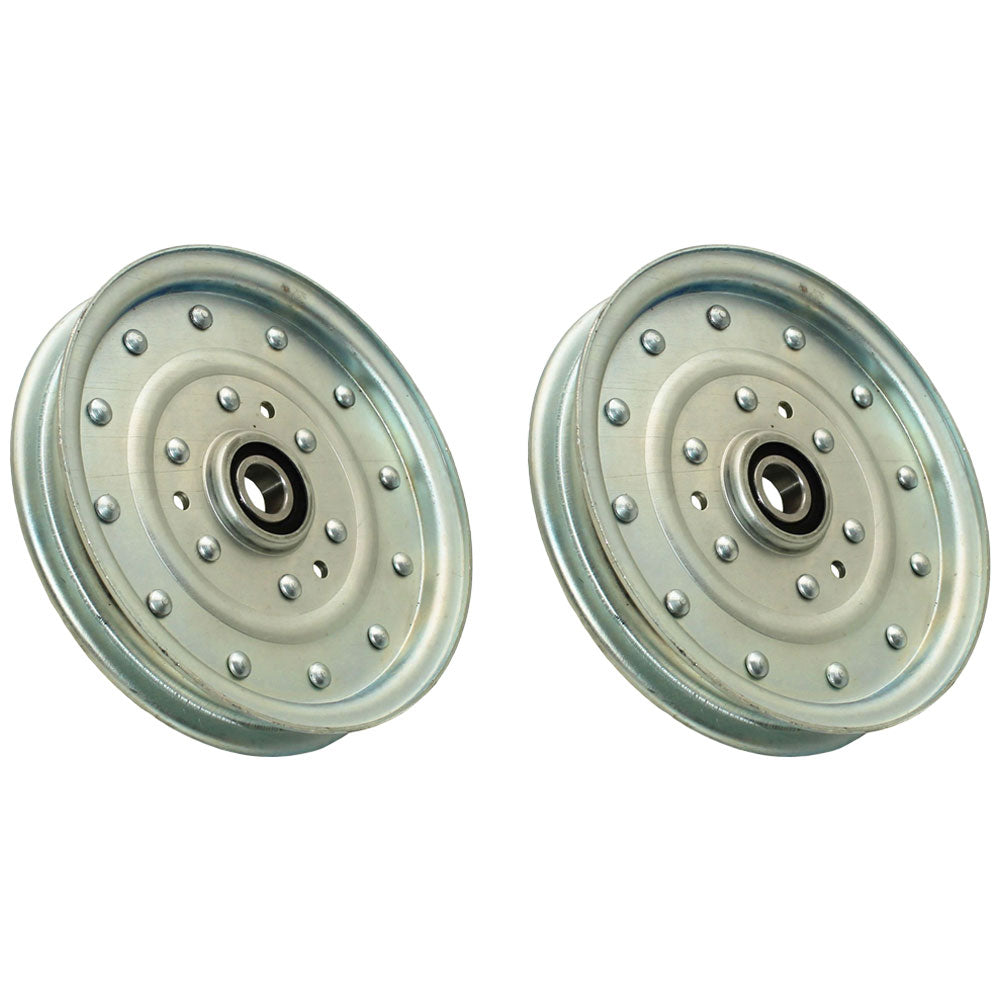 2 Pack Flat Idler Pulley Fits Exmark Lazer Z Fits Toro Master 1-633109 52 60 72"