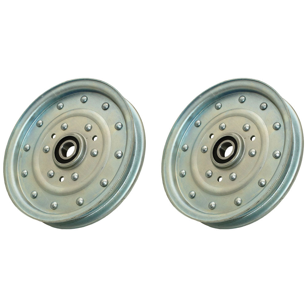 (2) Idler Pulley Fits Exmark 1-633109 116-4667 1164667 633109 539102610