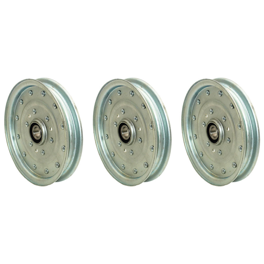 3 Idler Pulleys Fits Exmark Fits Toro 126-7685 1-633109 116-4667 Fits Husqvarna