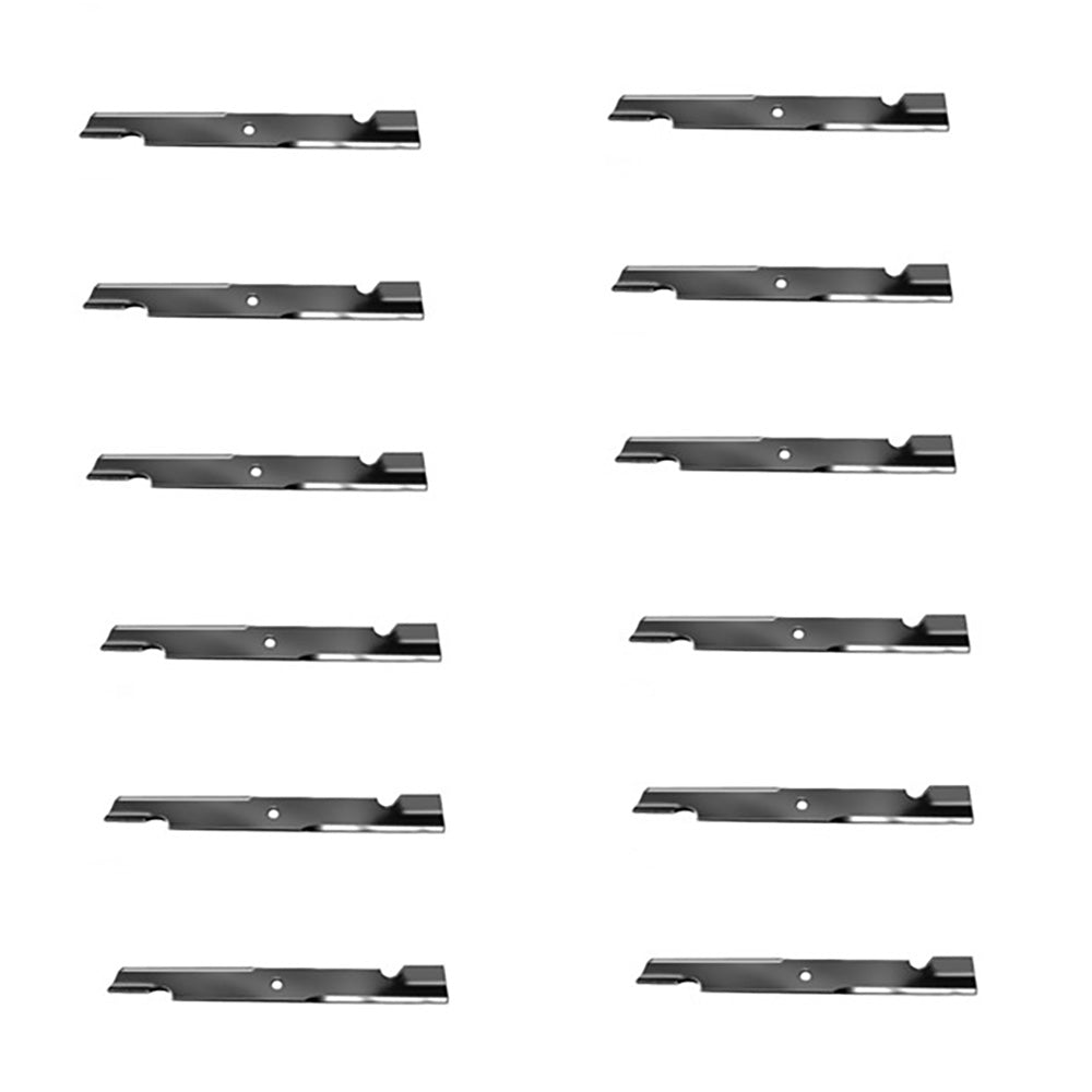 Qty 12: Notched Fits Hi-Lift Blade Fits Exmark Replaces 103-6384
