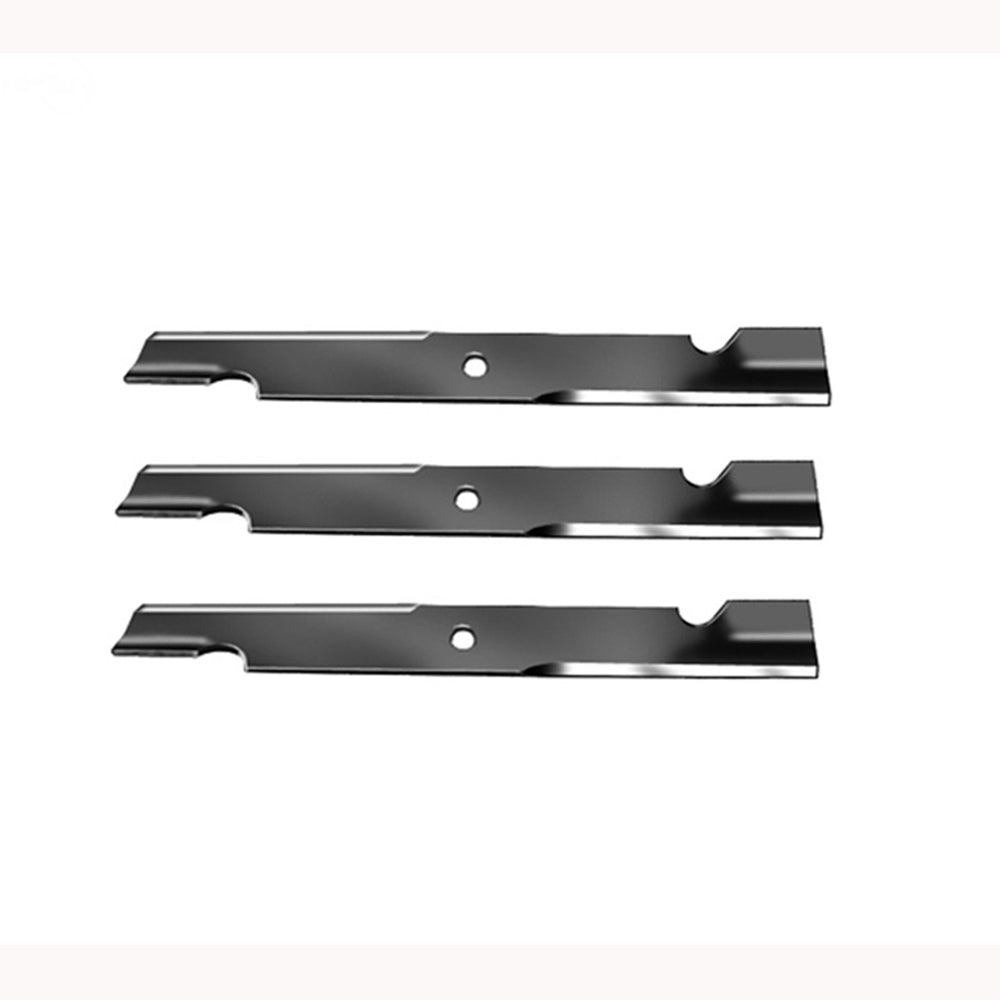 Qty 3: Notched Fits Hi-Lift Blade
 Fits Exmark Replaces 103-6384