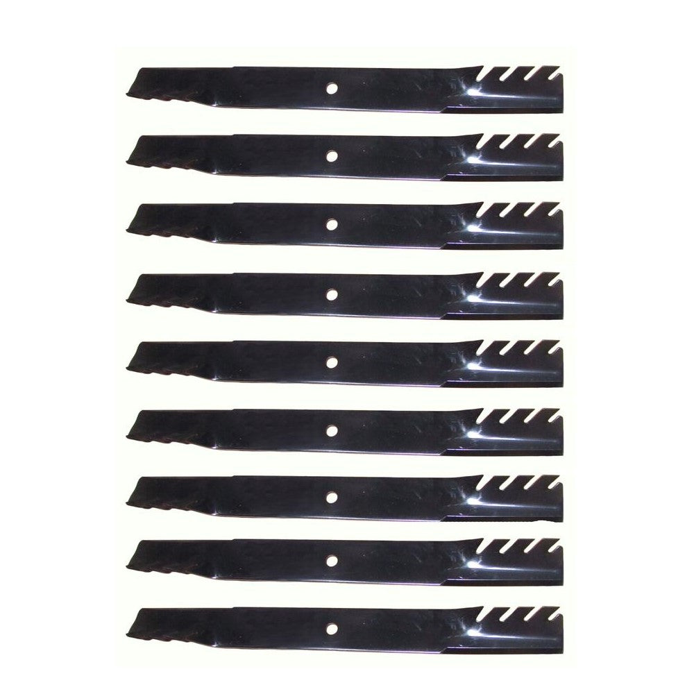 Set of 9 Toothed Mulching Blades for Scag Fits Ferris Fits Toro 72" Deck 481709