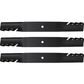 3-61" mower mulching blades to fit Snapper 7073971YP 79222 79371 Hustler 794859