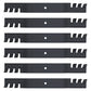 6 Mulching Blades Fits Bush Hog 60" Fits Grasshopper  61" Fits Woods 61"