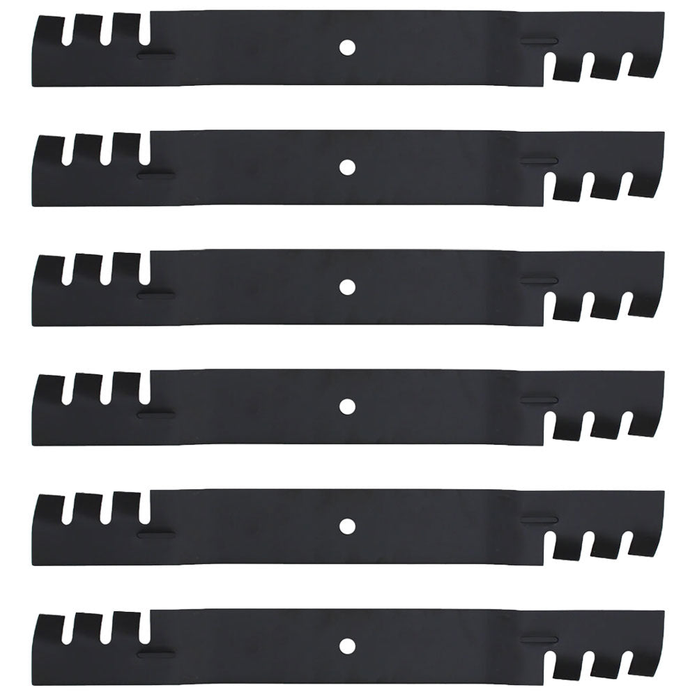 6 Mulching Blades Fits Bush Hog 60" Fits Grasshopper  61" Fits Woods 61"