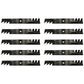 Qty 10: Toothed Mower Blades Fits John Deere Replaces PL4206