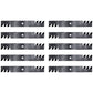 Qty 10: Toothed Mower Blades Fits Yazoo/Kees