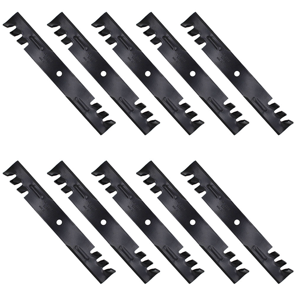 Qty 10: Toothed Mower Blades Fits Husqvarna Replaces 539100341