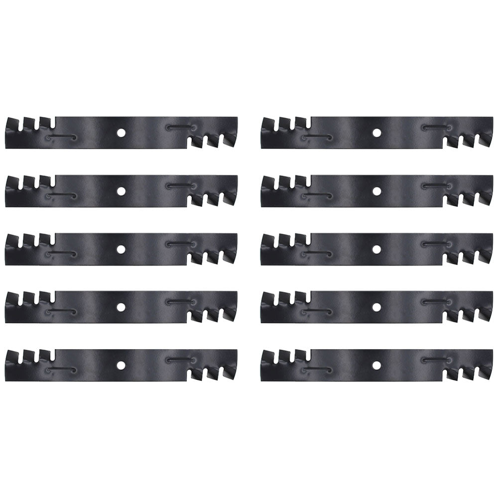 Qty 10: Toothed Mower Blades Fits Bobcat Replaces 112111-02