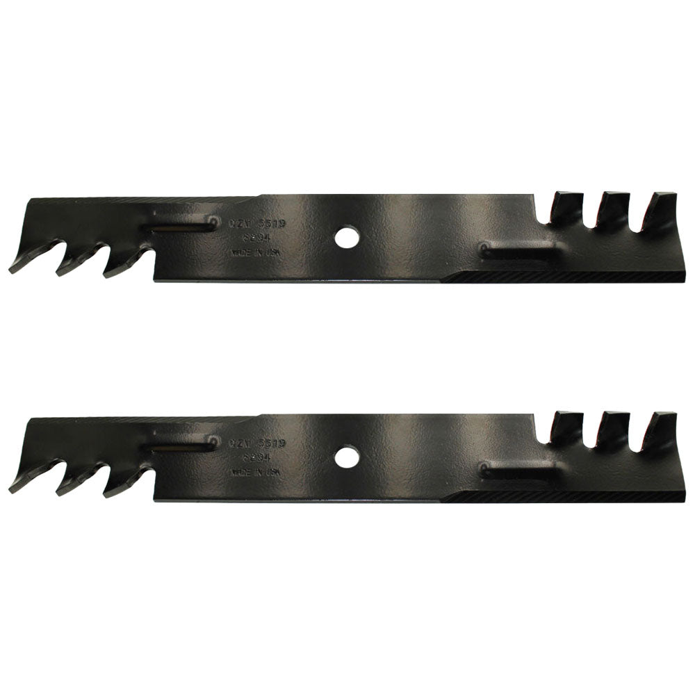 Qty 2: Toothed Mower Blades Fits Bobcat Replaces 112111-02