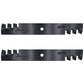Qty 2: Toothed Mower Blades Fits Toro Replaces 105-7779