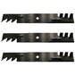 Qty 3: Toothed Mower Blades Fits Lesco