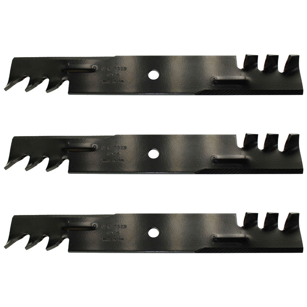 Qty 3: Toothed Mower Blades Fits Bobcat Replaces 112111-02