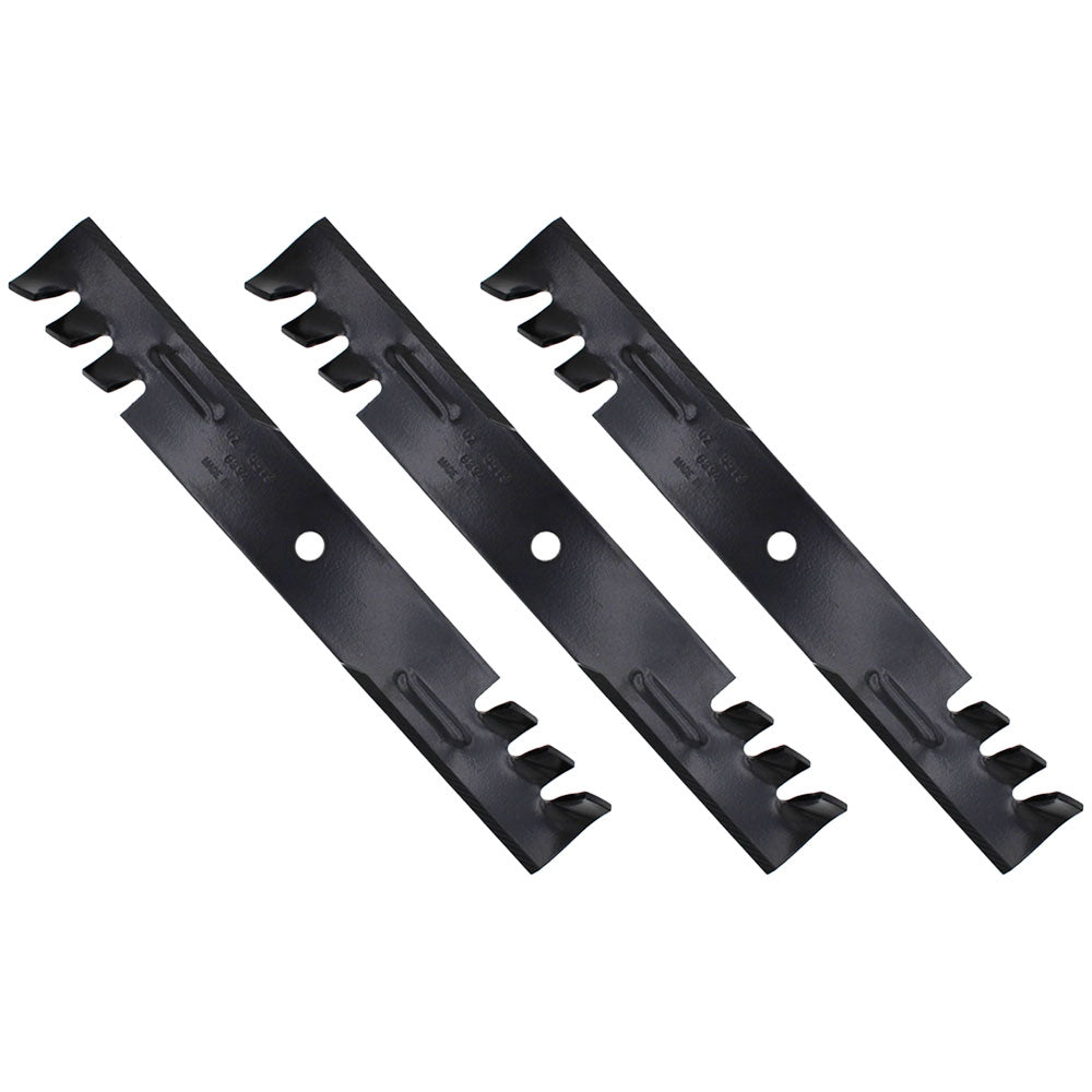 Qty 3: Toothed Mower Blades Fits Toro Replaces 105-7779