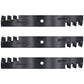 Set of 3 Predator Mulching Mower Blades D18037 GDU10231 Fits Great Dane 52"