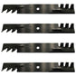 Qty 4: Toothed Mower Blades Fits Bunton