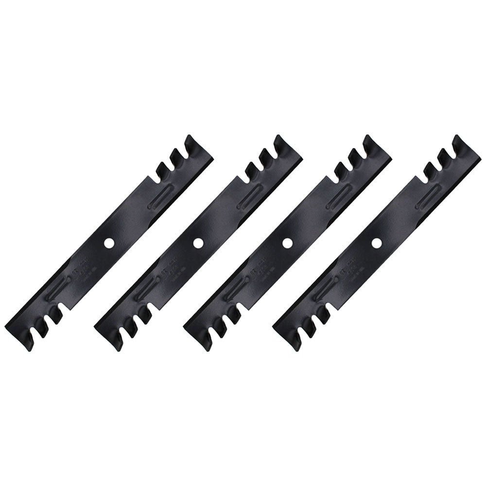 Qty 4: Toothed Mower Blades Fits John Deere Replaces PL4206
