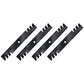 Qty 4: Toothed Mower Blades Fits Toro Replaces 105-7779