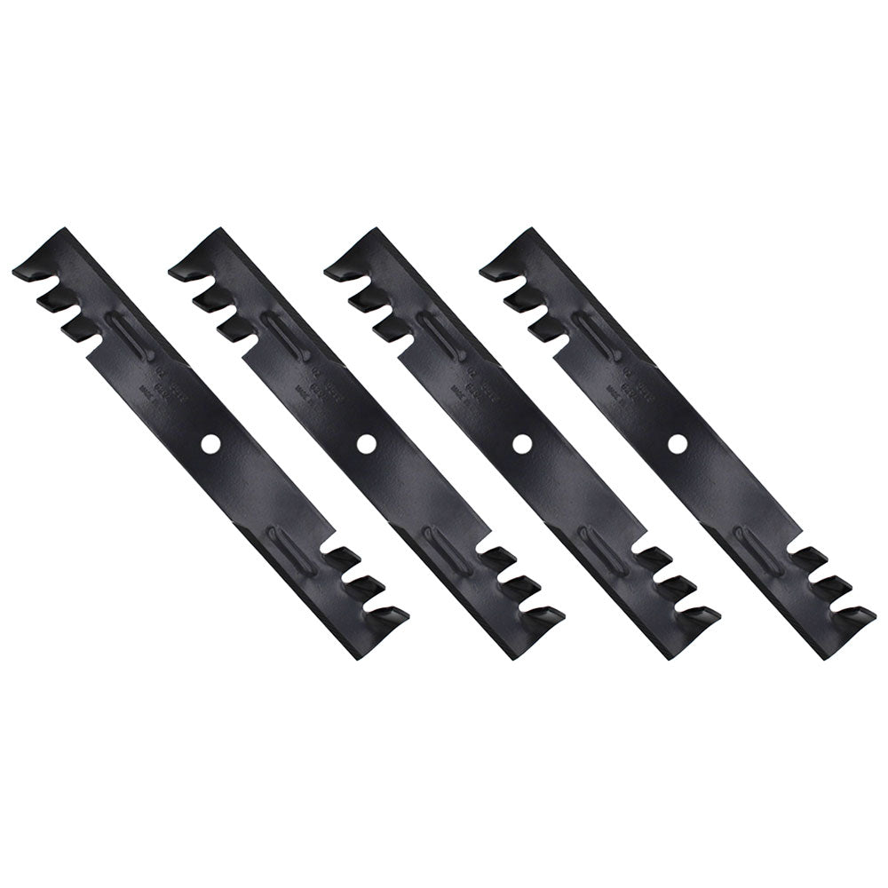 Qty 4: Toothed Mower Blades Fits Yazoo/Kees