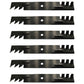 Qty 6: Toothed Mower Blades Fits Bobcat Replaces 112111-02