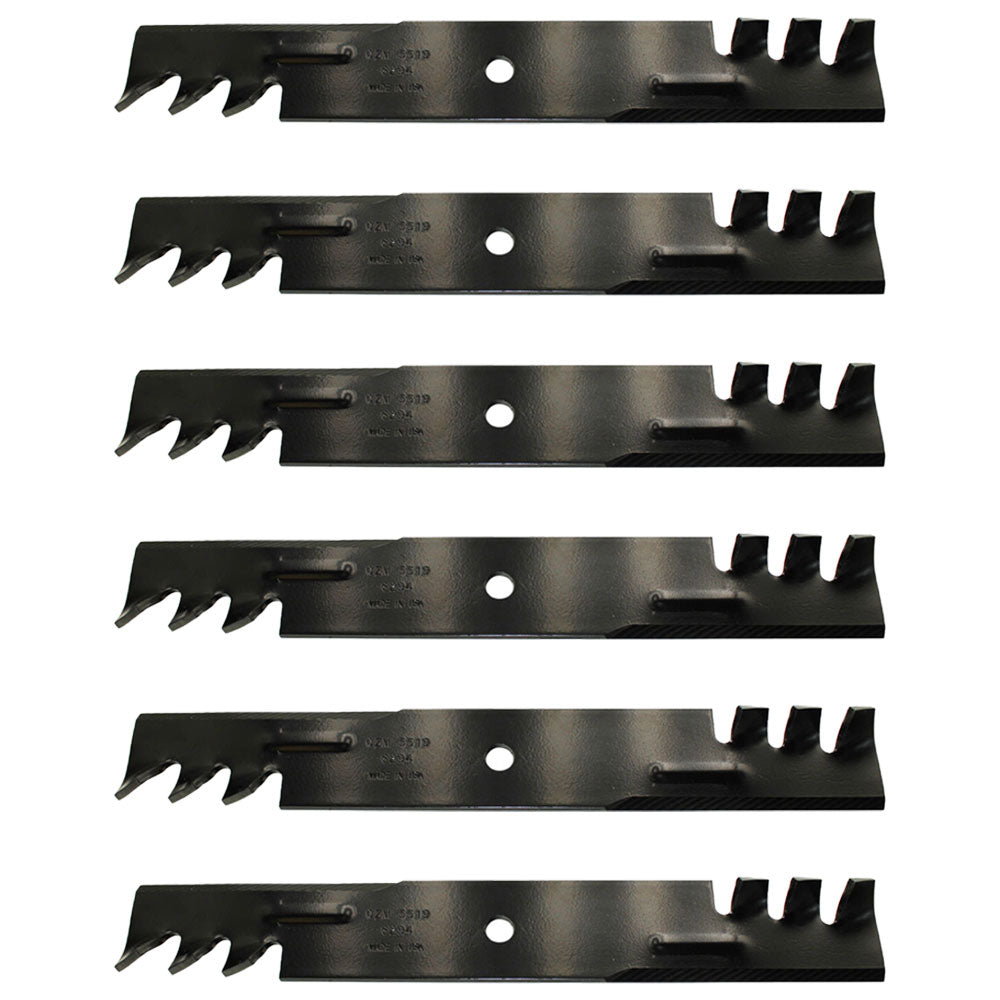 Qty 6: Toothed Mower Blades Fits Ariens Replaces 00273100