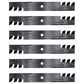 Qty 6: Toothed Mower Blades Fits Yazoo/Kees