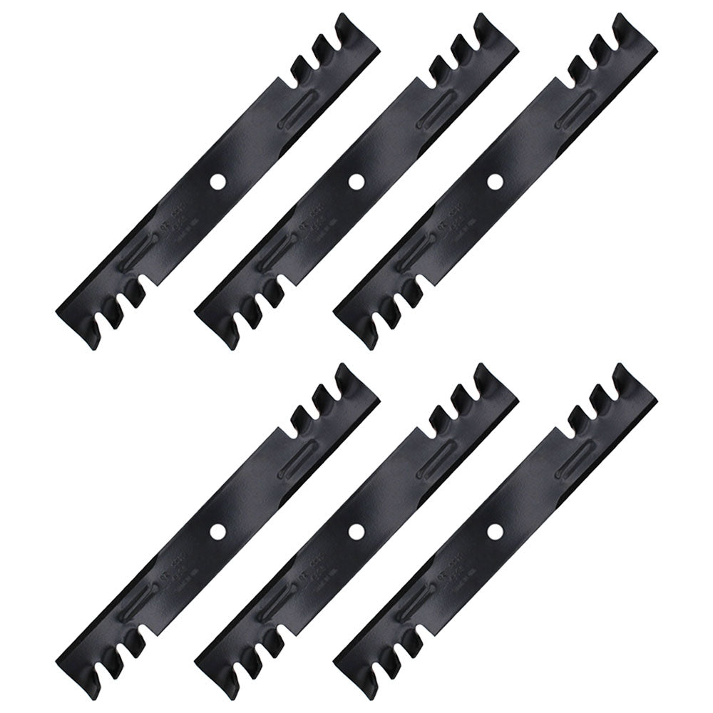 Qty 6: Toothed Mower Blades Fits Lesco