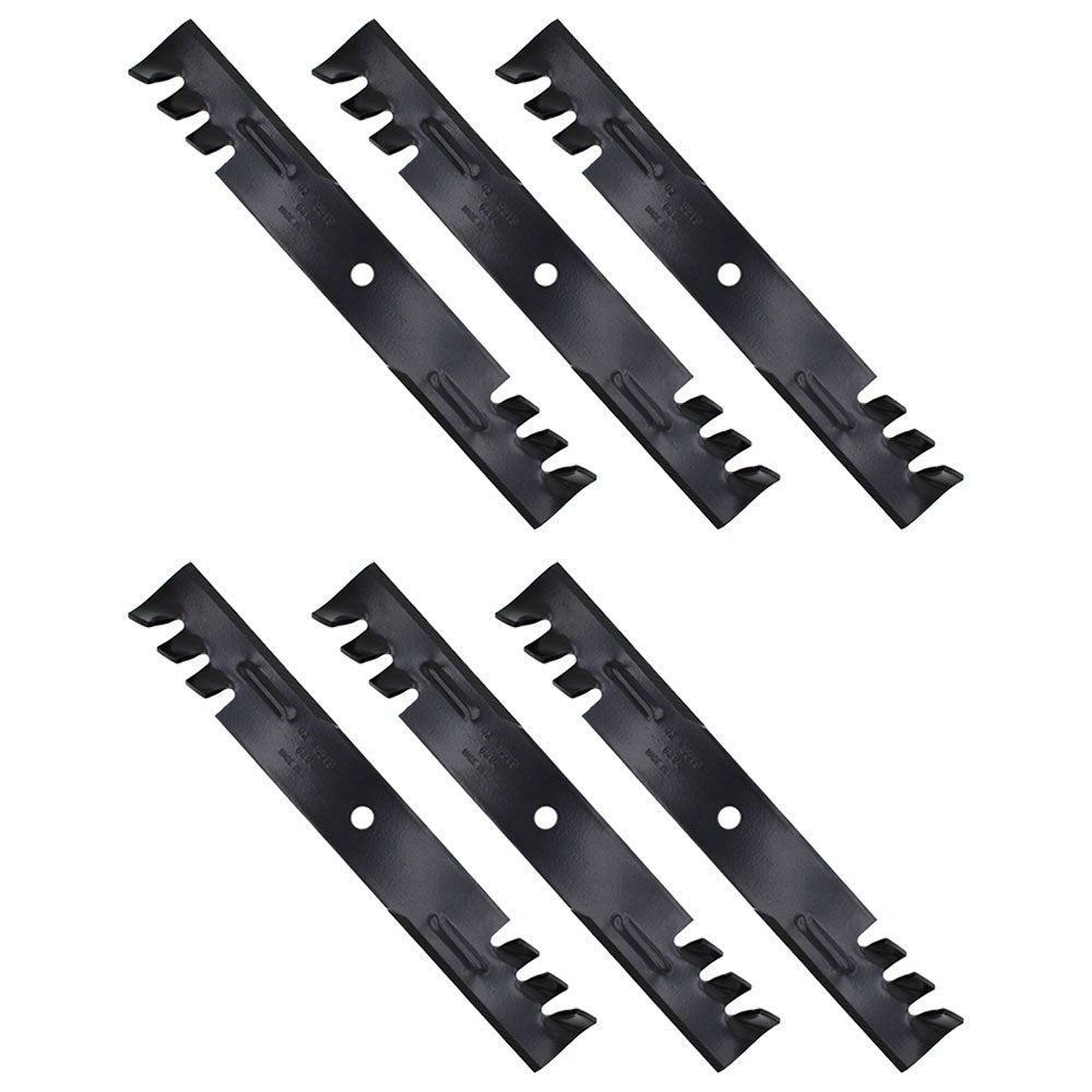 Qty 6: Toothed Mower Blades Fits Ferris Replaces 1521227