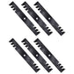 Qty 6: Toothed Mower Blades Fits John Deere Replaces PL4206
