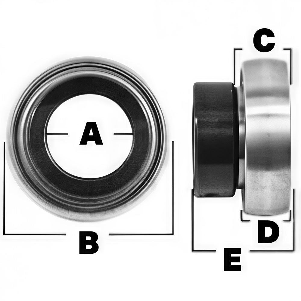134130 Ball Bearing 25.4mm ID x 52mm OD x 15mm W Fits New Holland Haytools